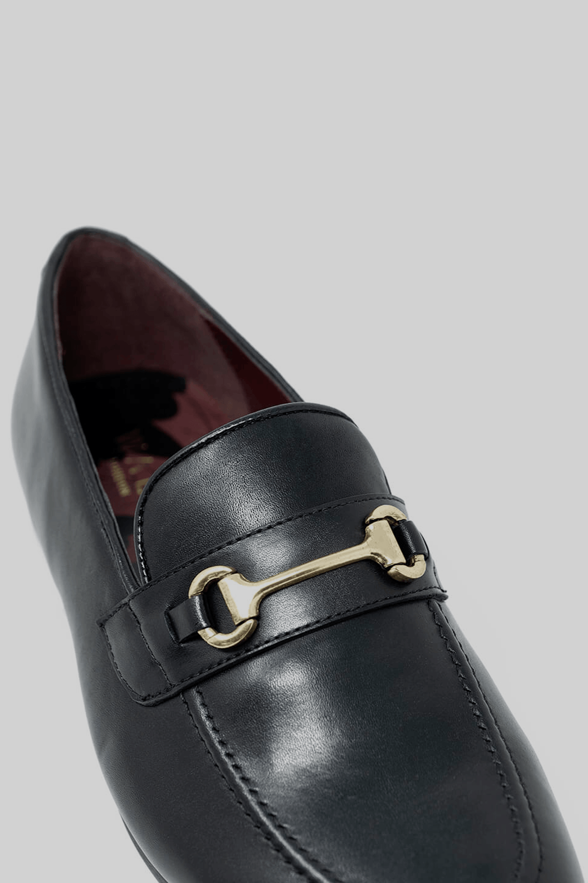 Terry Trim Loafer Black – sole view | Apollo Fashions Urbanwear