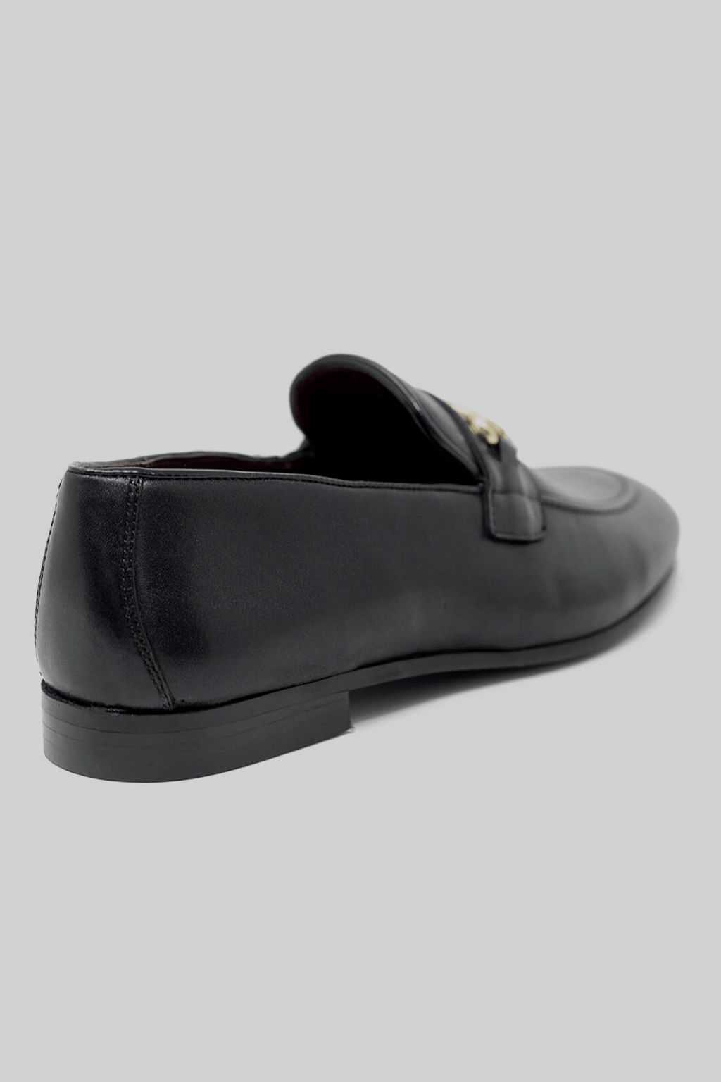 Terry Trim Loafer Black – top down view | Apollo Fashions Urbanwear